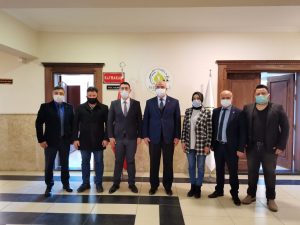Nazilli Gazeteciler Cemiyeti (NGC) Yönetim Kurulu Başkanı Ümit Özmen ve