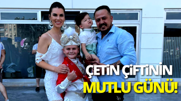 Çetin çiftinin mutlu günü!