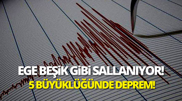 Muğla’nın Datça ilçesi açıklarında 5 büyüklüğünde deprem