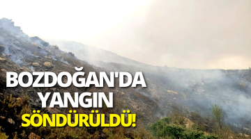 Bozdoğan’da yangın söndürüldü!