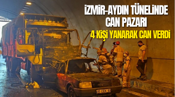 Aydın – İzmir otobanında feci kaza! Selatin tünelinde trafik durma noktasına geldi