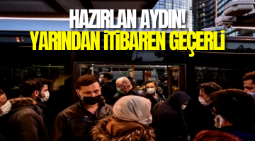 Toplu taşımada ‘PCR testi zorunluluğu’ başlıyor