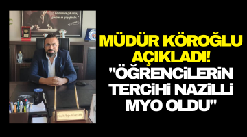 Nazilli MYO Müdürü Duyurdu; “Yüzde yüz doluluk oranındayız”