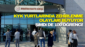100 kişi hastanelik oldu