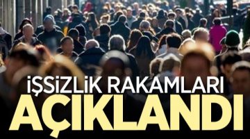İşsizlik rakamları açıklandı