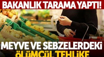 Meyve ve sebzelerdeki ölümcül tehlike