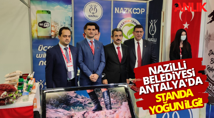 Nazilli Belediyesi standına Antalya’da yoğun ilgi