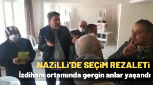 NAZLI ALTINAYAR – Nazilli’de Kahveciler Odası seçiminde gergin anlar yaşandı. Yaklaşık