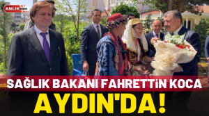 Sağlık Bakanı Fahrettin Koca, bir dizi ziyaretler için Aydın’a geldi.