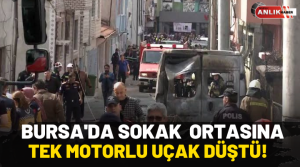 Bursa Yunuseli Havaalanı yakınında tek motorlu eğitim uçağının düşmesi sonucu