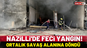 ALİ GÜNANA– Yangın, Nazilli’de Yeni Sanayi Mahallesi’nde Organize Sanayi giriş