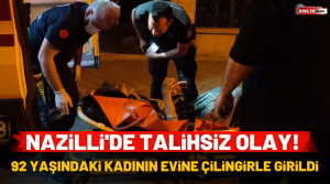 NAZLI ALTINAYAR – Olay, Nazilli’de Turan Mahallesi 368 sokak üzerinde