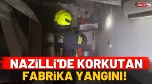 NAZLI ALTINAYAR – Yangın, gece saatlerinde Bozyurt Mahallesi’nde bulunan bir