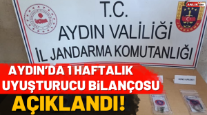 Aydın Valiliği son bir haftada ilde uyuşturucuyla mücadele kapsamında yapılan