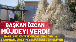 Belediye Başkanı Kürşat Engin Özcan, Fen İşleri Müdürlüğü şantiye bölgesinde