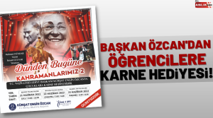 Nazilli Belediye Başkanı Kürşat Engin Özcan; öğrencilere karne hediyesi olarak