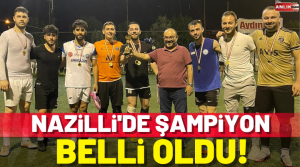 NAZLI ALTINAYAR- Aydınpost öncülüğünde bu yıl ikincisi düzenlenen halı saha