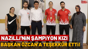 Türkiye Taekwondo Şampiyonu 14 yaşındaki Elifnaz Köseoğlu, Belediye Başkanı Kürşat
