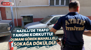 NAZLI ALTINAYAR – Yangın, Nazilli’de Altıntaş Mahallesi 107 sokakta meydana