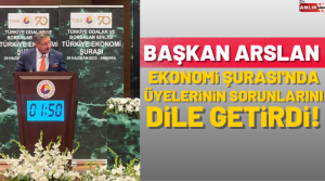 Türkiye Odalar ve Borsalar Birliği (TOBB) Ekonomi Şurası’nda konuşma yapan,