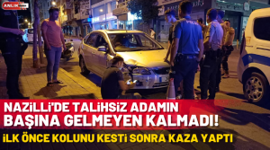 NAZLI ALTINAYAR- Olay, Nazilli’de Altıntaş Mahallesi Hürriyet Caddesi üzerinde gece