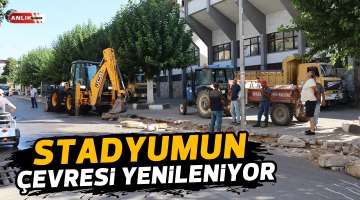 Nazilli Şehir Stadı çevresinde yenileme çalışmaları başladı