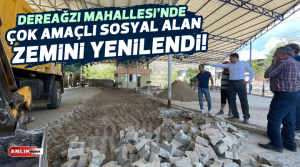 Nazilli Belediyesi ekipleri, Dereağzı Mahallesi’nde çok amaçlı sosyal alan düzenleme