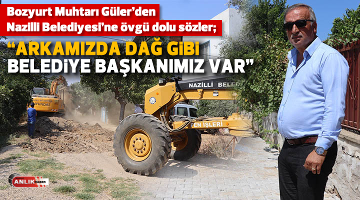Nazilli Belediyesi ekipleri, kentin büyüyen noktalarından biri olan Bozyurt Mahallesi’nde