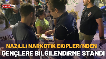 Nazilli Narko’dan gençlere bilgilendirme standı