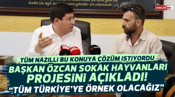 Başkan Özcan sokak hayvanları projesini açıkladı