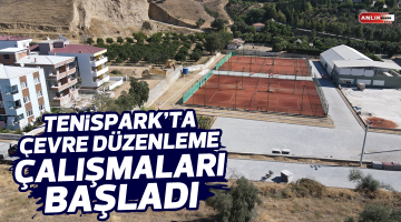Tenispark’ta çevre düzenleme çalışmaları başladı
