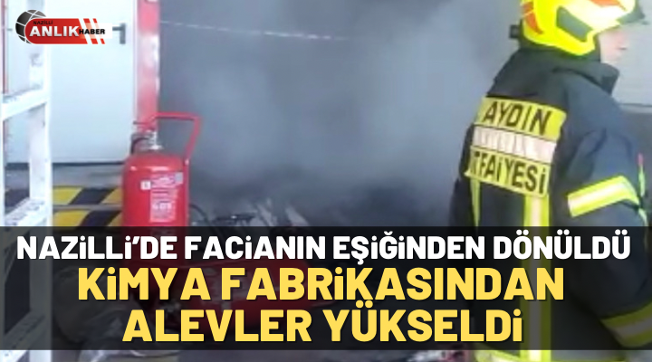 Kimya fabrikasında alevler yükseldi
