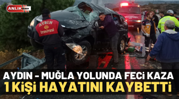 Aydın- Muğla yolunda feci kaza! 1 kişi hayatını kaybetti