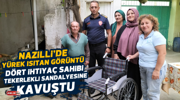 Nazilli’de 4 ihtiyaç sahibi tekerlekli sandalyesine kavuştu