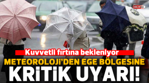 NAZLI ALTINAYAR – Meteoroloji Genel Müdürlüğü Ege bölgesi için kritik
