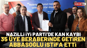 ANLIK HABER – Nazilli İYİ Parti’de yaprak dökümü yaşanıyor. En