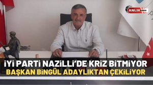 NAZLI ALTINAYAR – İYİ Parti Nazilli’de sular durulmuyor. Kurulduğu günden