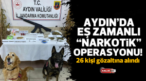 NAZLI ALTINAYAR – Aydın İl Jandarma Komutanlığı ekipleri, uyuşturucu madde