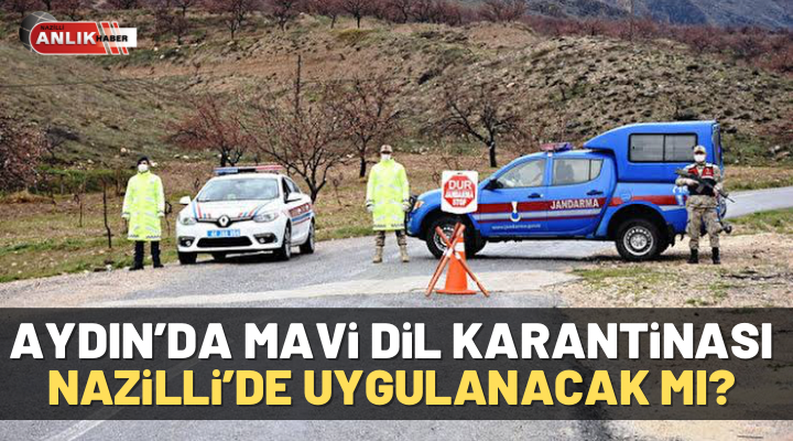 Mavi dil karantinası Nazilli’de uygulanacak mı?