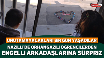 Nazilli’de Orhangazili öğrenciler kalpleri yumuşattı