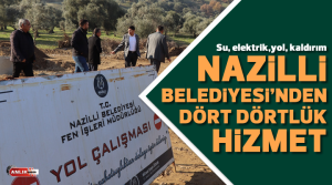 Nazilli Belediyesi ekipleri tarafından Pınarbaşı Mahallesi 4/5 Sokak’ta yürütülen çalışmalar