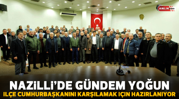 Nazilli Cumhurbaşkanı Erdoğan’ı karşılamaya hazırlanıyor