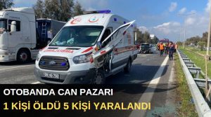 Kaza, bugün gündüz saatlerinde İzmir-Aydın otobanı Germencik gişelerinde meydana geldi.