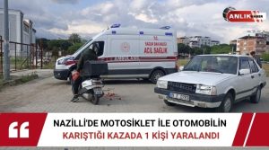   Kaza, Nazilli’de Şirinevler Mahallesi 291 sokak ile Çim Orman