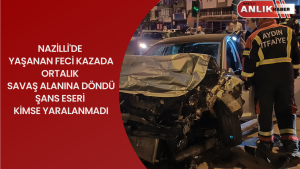 NAZİLLİ’DE YARIŞIN SONU KÖTÜ BİTTİ Aydın’ın Nazilli ilçesinde iki otomobilin