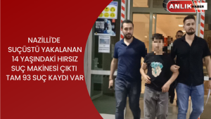 Aydın’ın Nazilli ilçesinde gece saatlerinde bir aperatif dükkanında hırsızlık şüphelisi