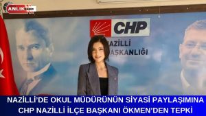 Nazilli’de okul müdüründen skandal paylaşım! Nazilli Şehit Celal Güngör İlkokulunda