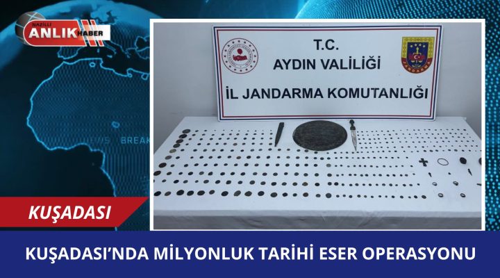 Kuşadası’nda Milyonluk Tarihi Eser Kaçakçılığı Operasyonu