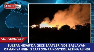 Aydın Sultanhisar’daki Orman Yangını 5 Saatte Kontrol Altına Alındı