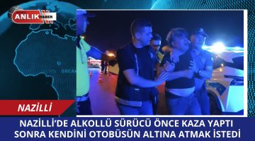 ALKOLLÜ SÜRÜCÜ ÖNCE KAZA YAPTI SONRA POLİSLERİN SABRINI ZORLADI!